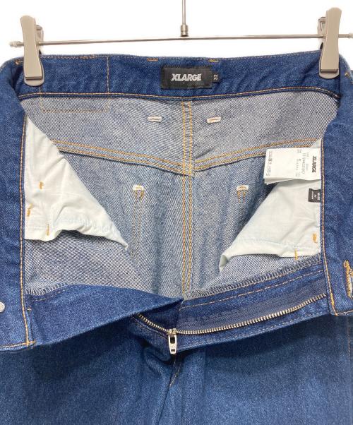 X-LARGE（エクストララージ）X-LARGE (エクストララージ) SIDE ZIP DENIM PANTS インディゴ サイズ:W32の古着・服飾アイテム