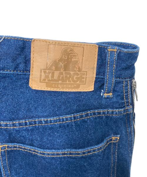 X-LARGE（エクストララージ）X-LARGE (エクストララージ) SIDE ZIP DENIM PANTS インディゴ サイズ:W32の古着・服飾アイテム