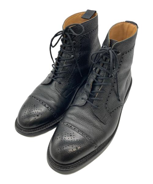 Crockett & Jones（クロケット＆ジョーンズ）Crockett & Jones (クロケット＆ジョーンズ) DUNDEE SCOTCH COUNTRY GRAIN ブラック サイズ:7 1/2の古着・服飾アイテム