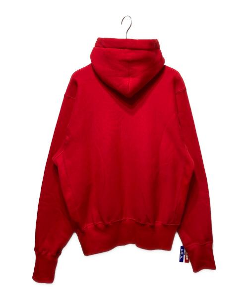 LQQK STUDIO（ルックスタジオ）LQQK STUDIO (ルックスタジオ) 裏起毛パーカー レッド サイズ:Ｓの古着・服飾アイテム