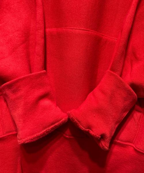 LQQK STUDIO（ルックスタジオ）LQQK STUDIO (ルックスタジオ) 裏起毛パーカー レッド サイズ:Ｓの古着・服飾アイテム