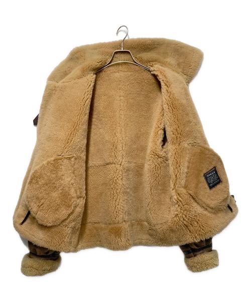 FEDELESS MILITARY（フェドレスミリタリー）FEDELESS MILITARY (フェドレスミリタリー) B-3ムートンジャケット ブラウン サイズ:Mの古着・服飾アイテム