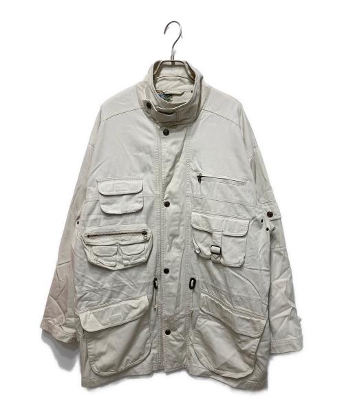 WOOLRICH（ウールリッチ）WOOLRICH (ウールリッチ) マルチポケットハンティングジャケット ホワイト サイズ:Lの古着・服飾アイテム