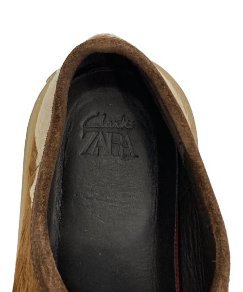 ZARA（ザラ）ZARA (ザラ) CLARKS (クラークス) ZAPATO WALLABE ブラウン サイズ:27㎝の古着・服飾アイテム