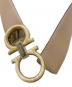 中古・古着 Salvatore Ferragamo (サルヴァトーレ フェラガモ) ダブルガンチーニベルト ベージュ：14000円