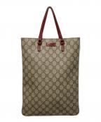 GUCCIグッチ）の古着「GGキャンパストートバッグ」｜ベージュ