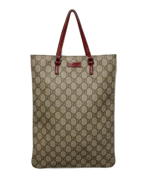 GUCCI（グッチ）GUCCI (グッチ) GGキャンパストートバッグ ベージュの古着・服飾アイテム