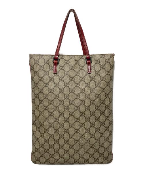 GUCCI（グッチ）GUCCI (グッチ) GGキャンパストートバッグ ベージュの古着・服飾アイテム
