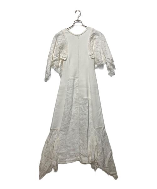 LOEWE（ロエベ）LOEWE (ロエベ) ケープスリーブドレス ホワイト サイズ:32の古着・服飾アイテム