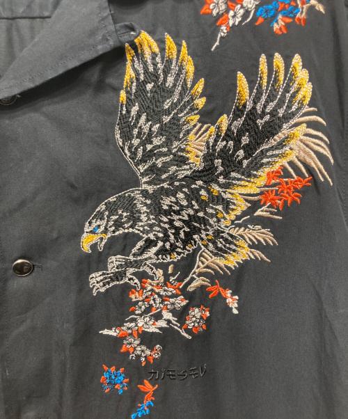 DIESEL（ディーゼル）DIESEL (ディーゼル) オープンカラーシャツ ブラック サイズ:Mの古着・服飾アイテム
