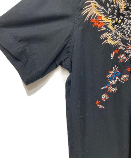 DIESEL（ディーゼル）DIESEL (ディーゼル) オープンカラーシャツ ブラック サイズ:Mの古着・服飾アイテム