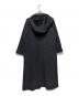 中古・古着 yohji yamamoto+noir (ヨウジヤマモトプリュスノアール) アンゴラブレンドフーデットコート グレー サイズ:2：20000円