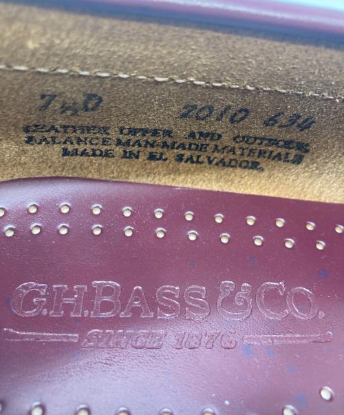 G.H.BASS&CO.（ジー・エイチ・バス・コー）G.H.BASS&CO. (ジー・エイチ・バス・コー) ローファー ブラウン サイズ:7 1/2の古着・服飾アイテム