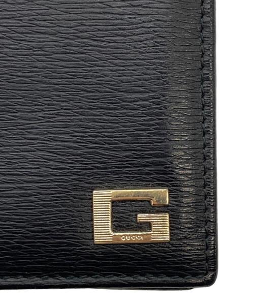 GUCCI（グッチ）GUCCI (グッチ) 2つ折り財布 ブラックの古着・服飾アイテム