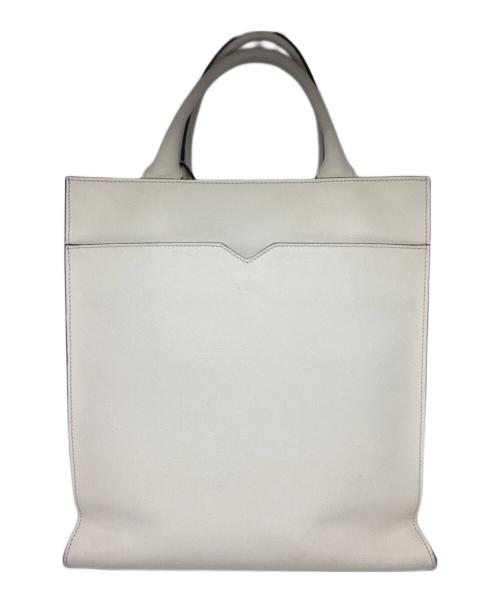 Valextra（ヴァレクストラ）Valextra (ヴァレクストラ) ハンドバッグ アイボリーの古着・服飾アイテム