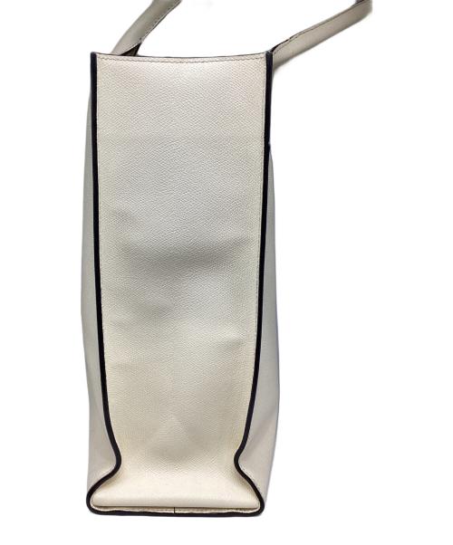 Valextra（ヴァレクストラ）Valextra (ヴァレクストラ) ハンドバッグ アイボリーの古着・服飾アイテム