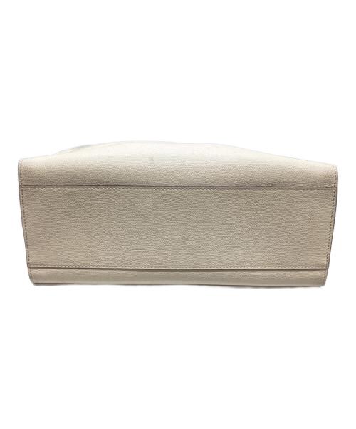 Valextra（ヴァレクストラ）Valextra (ヴァレクストラ) ハンドバッグ アイボリーの古着・服飾アイテム