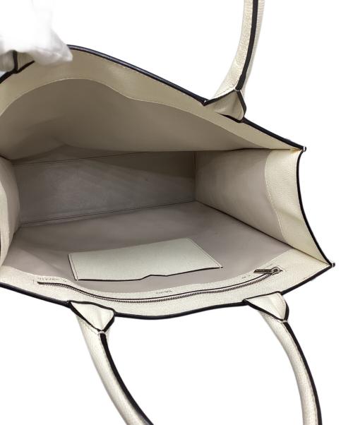 Valextra（ヴァレクストラ）Valextra (ヴァレクストラ) ハンドバッグ アイボリーの古着・服飾アイテム