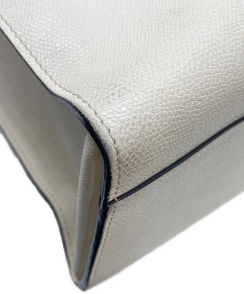 Valextra（ヴァレクストラ）Valextra (ヴァレクストラ) ハンドバッグ アイボリーの古着・服飾アイテム