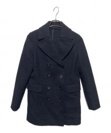 OLD ENGLAND（オールドイングランド）の古着「カシミヤ混ピーコート」｜ネイビー