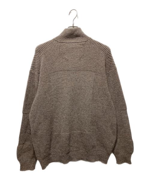 meanswhile（ミーンズワイル）meanswhile (ミーンズワイル) アルパカドライバーズニット ベージュ サイズ:２の古着・服飾アイテム