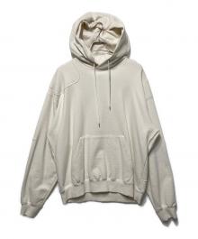 meanswhile（ミーンズワイル）の古着「Pad Hoodie」｜ホワイト