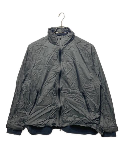 meanswhile（ミーンズワイル）meanswhile (ミーンズワイル) PolartecR Fleece Overwrap JKT グレー サイズ:Ｌの古着・服飾アイテム