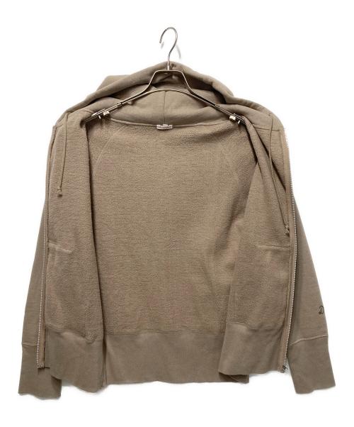DRESSTERIOR（ドレステリア）DRESSTERIOR (ドレステリア) 吊裏毛 ジップアップパーカー ベージュ サイズ:4の古着・服飾アイテム