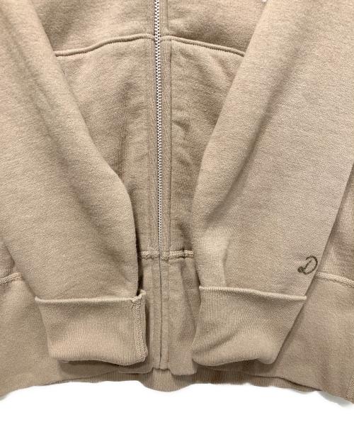 DRESSTERIOR（ドレステリア）DRESSTERIOR (ドレステリア) 吊裏毛 ジップアップパーカー ベージュ サイズ:4の古着・服飾アイテム