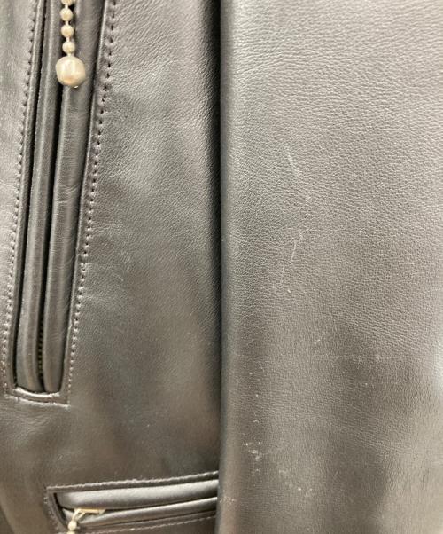 Lewis Leathers（ルイスレザース）Lewis Leathers (ルイスレザース) ライトニングレザーダブルライダースジャケット ブラック サイズ:36の古着・服飾アイテム