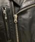 中古・古着 Lewis Leathers (ルイスレザース) ライトニングレザーダブルライダースジャケット ブラック サイズ:36：130000円