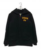 USMAユーエスエムエー）の古着「94刺繍カデットコート」｜ブラック