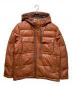 PS Paul SmithＰＳポールスミス）の古着「ラムレザーダウンジャケット」｜ブラウン