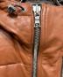中古・古着 PS Paul Smith (ＰＳポールスミス) ラムレザーダウンジャケット ブラウン サイズ:L：15000円