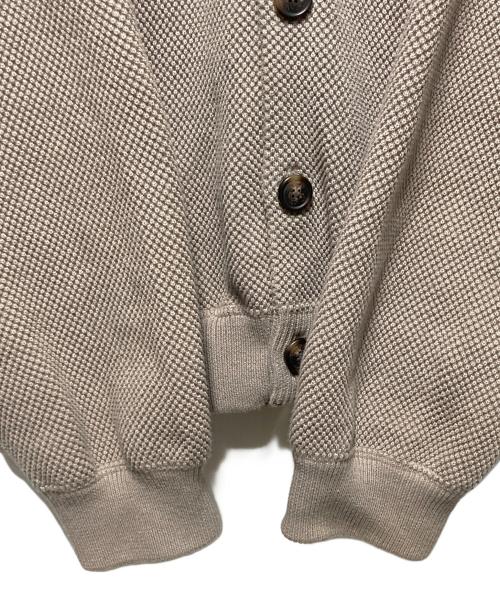 crepuscule（クレプスキュール）crepuscule (クレプスキュール) Moss Stitch V/N Cardigan ブラウン サイズ:1の古着・服飾アイテム