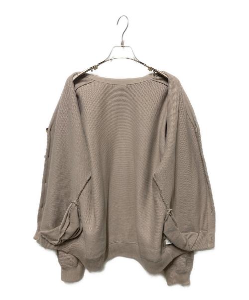 crepuscule（クレプスキュール）crepuscule (クレプスキュール) Moss Stitch V/N Cardigan ブラウン サイズ:1の古着・服飾アイテム