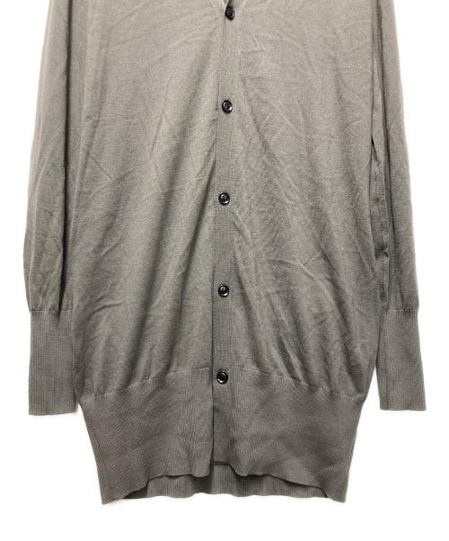 GROUND Y（グラウンドワイ）GROUND Y (グラウンドワイ) MERINO WOOL LONG CARDIGANS ライトグレー サイズ:3の古着・服飾アイテム