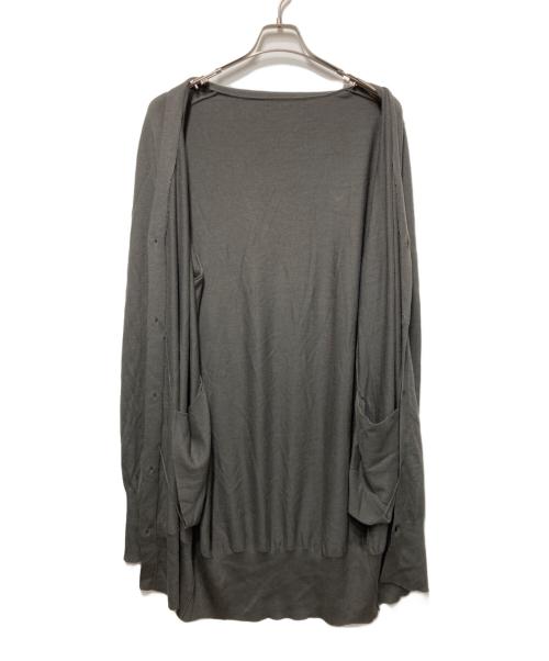 GROUND Y（グラウンドワイ）GROUND Y (グラウンドワイ) MERINO WOOL LONG CARDIGANS ライトグレー サイズ:3の古着・服飾アイテム