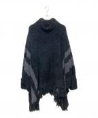 barefoot dreamsベアフットドリームス）の古着「フリースポンチョ」｜ブラック