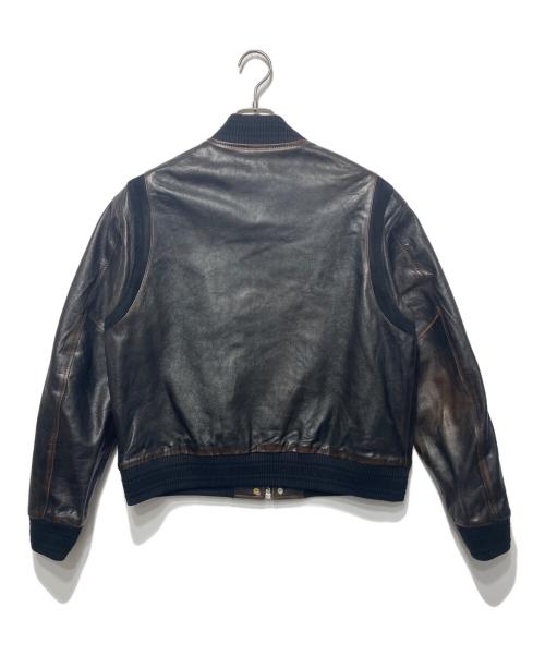 GOLDEN GOOSE（ゴールデングース）GOLDEN GOOSE (ゴールデングース) レザーブルゾン ブラウン サイズ:40の古着・服飾アイテム