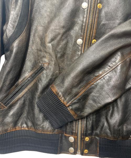 GOLDEN GOOSE（ゴールデングース）GOLDEN GOOSE (ゴールデングース) レザーブルゾン ブラウン サイズ:40の古着・服飾アイテム