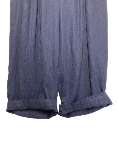 NUME（ヌメ）NUME (ヌメ) リネン製品染めギャザーパンツ ネイビー サイズ:2の古着・服飾アイテム