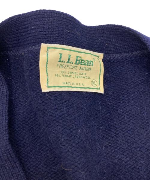 L.L.Bean（エルエルビーン）L.L.Bean (エルエルビーン) 80'S エルボーパッチ付カーディガン ネイビー サイズ:XLの古着・服飾アイテム