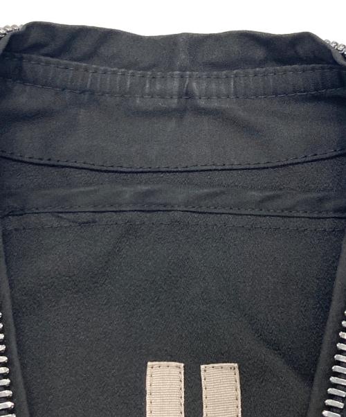 RICK OWENS（リックオウエンス）RICK OWENS (リックオウエンス) Sail ショートスリーブ レザーベルトジャケット ブラック サイズ:ONE SIZEの古着・服飾アイテム