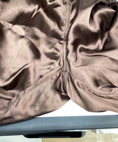 RICK OWENS（リックオウエンス）RICK OWENS (リックオウエンス) Satin Fluid Jumpsuit ブラウン サイズ:40の古着・服飾アイテム