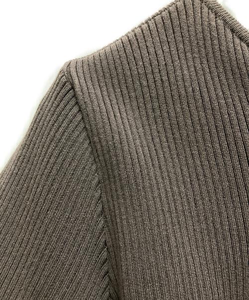 AKIRA NAKA（アキラナカ）AKIRA NAKA (アキラナカ) Avril irregular panel knit PO カーキ×ブラウン サイズ:1の古着・服飾アイテム