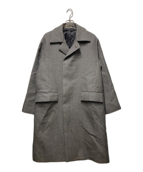 AURALEE（オーラリー）AURALEE (オーラリー) DOUBLE FACE CHECK SOUTIEN COLLAR COAT グレー サイズ:4の古着・服飾アイテム