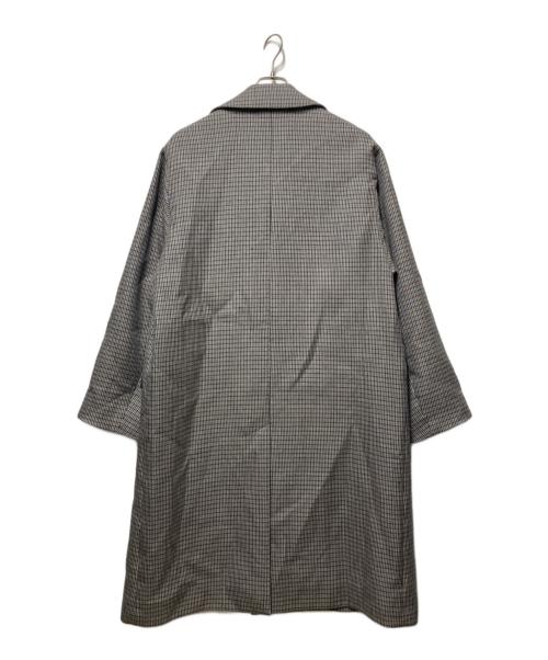 AURALEE（オーラリー）AURALEE (オーラリー) DOUBLE FACE CHECK SOUTIEN COLLAR COAT グレー サイズ:4の古着・服飾アイテム