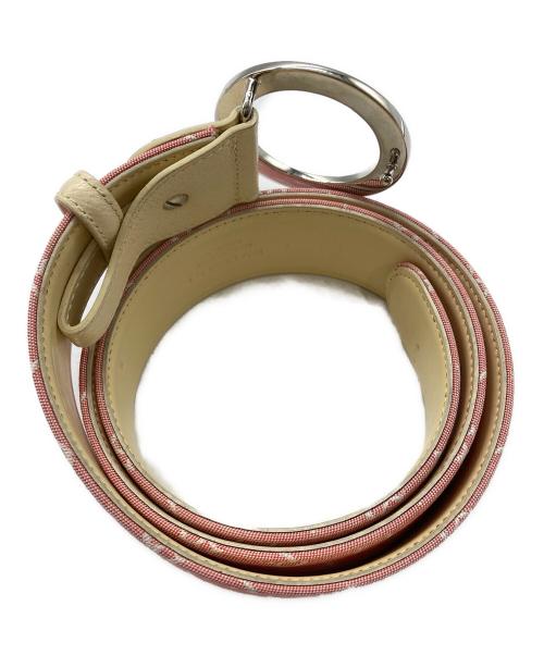 BVLGARI（ブルガリ）BVLGARI (ブルガリ) ロゴマニアベルト ピンク サイズ:105/42の古着・服飾アイテム