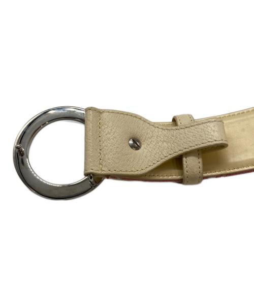 BVLGARI（ブルガリ）BVLGARI (ブルガリ) ロゴマニアベルト ピンク サイズ:105/42の古着・服飾アイテム